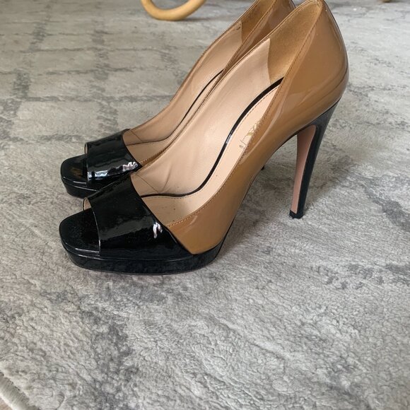 Prada color block peep toe pumps - Picture 2 of 4